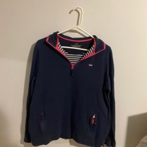 Vinyard Vines performance navy quarter zip
